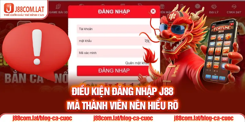 Điều kiện đăng nhập J88 mà thành viên nên hiểu rõ